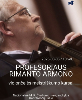 Prof. R. Armono violončelės meistriškumo kursai