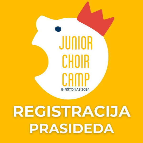 Kviečiame registruotis į 2024  m. Junior Choir Camp stovyklą